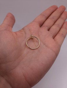 แหวนเพชรเลี้ยงในห้องปฏิบัติการ 0.20 กะรัต ทอง 14K 2 เม็ด สไตล์วินเทจ สำหรับผู้หญิง ได้รับการรับรองจาก IGI - Product Image 2