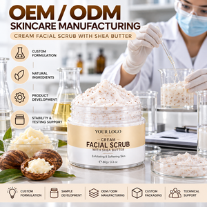 Crème hydratante en gros, gommage visage au beurre de karité, formule personnalisée sous marque privée, fournisseur OEM ODM pour tous types de peaux - Product Image 6