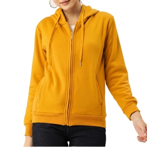 Sudadera con Capucha y Cierre de Cremallera, Unisex, de Color Sólido, Personalizada, de Manga Larga, Tejido de Forro Polar Grueso, Sudadera Cálida para Otoño/Invierno - Product Image 4