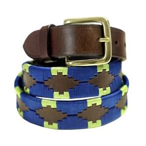Cinturón de polo de cuero de vaca genuino informal unisex, de latón macizo para hebilla de 35mm de ancho, multicolor, longitud personalizada para hombres, la mejor calidad - Product Image 1