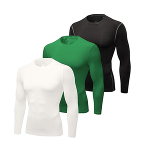 Unisex <b>Compression</b> Rash Guard <b>Shirt</b> Short Sleeve UPF50 Breathable Quick Dry Workout Gym Activewear Sports Clothing - Product Image 2