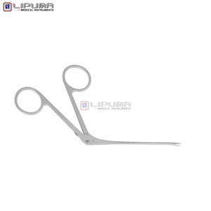 Instrument chirurgical ORL, otologie, microchirurgie, instruments médicaux, micro-pince auriculaire droite à lame dentée, longueur de la tige 8 cm, 3 1/4 - Product Image 6