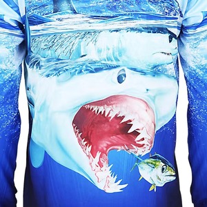 เสื้อโปโลตกปลาผู้ชาย แห้งเร็ว ระบายอากาศดี แขนยาว รับผลิตแบบ OEM วัสดุโพลีเอสเตอร์แท้ 100%  แบบซับลิเมชั่น ป้องกันรังสียูวี 50 - Product Image 5