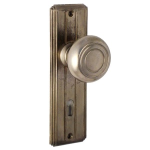 Modern Oval Solid <b>Brass</b> <b>Door</b> <b>Knob</b> with Back Plate Beaded Edge Dummy Design Furniture Durable Hardware Passage Privacy <b>knob</b> - Product Image 3