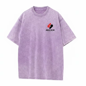 T-shirt délavé à l'acide pour homme, en coton, col rond, manches courtes, style vintage, streetwear décontracté, logo personnalisé, coupe oversize, vente en gros OEM - Product Image 5