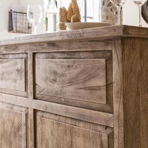 Meuble bar Vandana Maxima Sierra en bois de manguier brossé et métal - Product Image 4