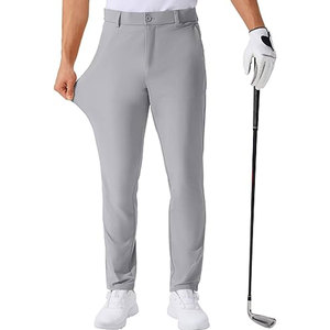 Mens Golf Pants Lightweight Stretch <b>Work</b> Dress Pants 30 32 34 Inseam Comfortable Cotton Blend Slim Office <b>Trousers</b> Premium - Product Image 1