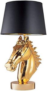 Lámpara de Mesa de Aluminio Dorado de Lujo con Diseño de Cabeza de Caballo, Decoración Moderna para el Hogar, Exportación India TBL-240 Negro Blanco Plateado - Product Image 6