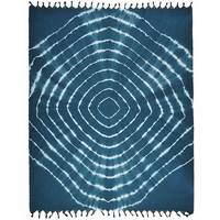 Couverture de plage turque en coton 100% tissé, motif tie-dye en spirale, légère, respirante et écologique, idéale pour le pique-nique.