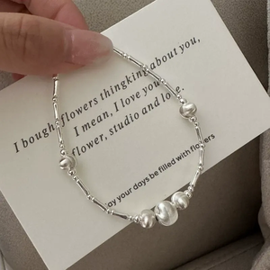 S925 Sterling <b>Silver</b> Korean Style Niche Design Sense Cat Eye <b>Bracelet</b> Korean Style Simple Fashion Retro First Jewelry - Product Image 2
