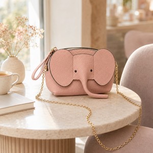 Mini sac à bandoulière en forme d'éléphant, sac à bandoulière mignon en cuir PU imperméable avec chaîne, sac à main à la mode pour filles et femmes, cadeau - Product Image 3