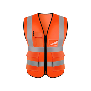Chaleco de Seguridad Unisex de Poliéster Transpirable Antidesgarro de Secado Rápido 2025 al por Mayor con Bolsillo para Detección de Agujas y Diseño Único para Construcción - Product Image 5