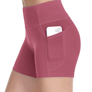 ชุดโยคะขาสั้นพร้อมผ้าสไปเด็กซ์ยืดหยุ่นสำหรับผู้หญิง - Product Image 1