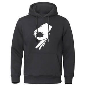 Sweat-shirt à capuche à manches longues 100% coton pour homme avec logo imprimé personnalisé - Product Image 5