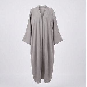 Ropa Islámica Modesta y Sencilla de Primera Calidad, Abaya, Vestido Musulmán para Mujer, Venta al por Mayor, Color Personalizado, Informal, Talla Grande, a la Moda - Product Image 1