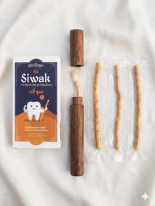 Bâtonnets de Miswak à base de plantes de qualité supérieure pour le nettoyage des dents, Miswak naturel, lot de quatre Miswaks avec support en bois, kit de soins bucco-dentaires - Product Image 6