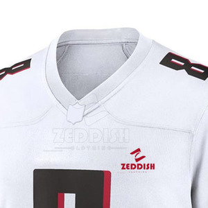 Nouveau maillot de football américain respirant à manches courtes personnalisé pour hommes, vêtements de sport - Product Image 3