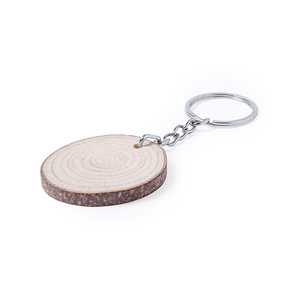 Llavero de Madera Natural, Porta Llaves Simple, Personalizable, Llavero de Madera en Blanco, Proveedor Mayorista - Product Image 1