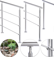 Support de balustrade moderne et populaire en acier inoxydable SS316 réglable pour balcon, escalier, véranda, terrasse, résistant à la rouille, taille personnalisée, facile à installer
