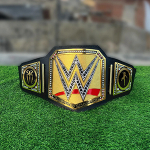 Cinturón de Campeonato de Lucha Libre Apilable con Doble Placa de Oro y Níquel R-O-M-A-N R-E-I-G-N-S - Product Image 1