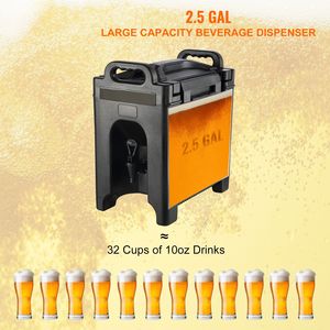 Dispenser per Bevande Isolato da 2,5 Galloni, Dispenser Termico per Bevande in LDPE di Grado Alimentare, Servitore di Bevande Calde e Fredde, Capacità 16L - Product Image 2