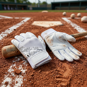 Nouveauté QST : Gants de frappeur de baseball professionnels en cuir pour adultes, respirants, pour l'entraînement, avec fermeture auto-agrippante pour la main gauche - Product Image 4