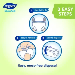 ผ้าอ้อมเด็กรุ่นคลาสสิกกางเกงเอวยางยืดระบายอากาศได้เต็มที่0 100% - Product Image 5