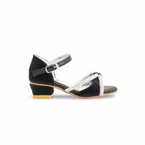 Sandalias de tacón negras para niñas estilo elegante KD9914 - Product Image 4