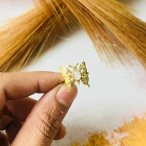 Butterfly <b>Ring</b> 18K Gold Plated Moonstone Brass Modern Bezel Set Women's Gemstone Daily Wear - Product Image 5