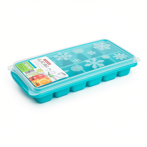 Vassoio per cubetti di ghiaccio Glacier a 12 scomparti, adatto al congelatore e alla lavastoviglie, in plastica, per uso domestico - Product Image 2