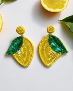 Pendientes de Perlas de Kiwi de Calidad de Exportación, Perfectos para Vacaciones de Verano y Colecciones de Boutique, Ideales para la Moda de Playa y Resorts - Product Image 4
