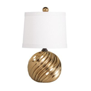 Lámpara de mesa de cobre con pantalla de tela negra, base para bombilla LED E27, para decoración de dormitorio, lámparas de mesa hechas a mano - Product Image 2