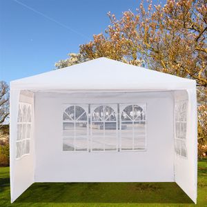 Tenda Impermeabile Bianca 3 x 3m con Pareti Laterali Personalizzabili per Grandi Eventi, Matrimoni, Attività all'Aperto, Sfilate di Moda - Product Image 3