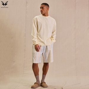 Chemises à manches longues pour hommes en gros – Hauts décontractés tendance en tissu confortable, style classique avec impression de logo disponible - Product Image 4