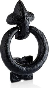 Timbre de Puerta Negro Antiguo, Timbre de Puerta Delantero Tradicional Negro, Timbre de Puerta Rústico de Hierro Negro, Timbre de Hierro Fundido - Product Image 3
