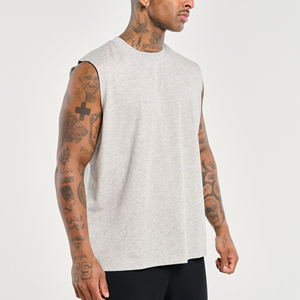 Custom Summer Fitness Sports Fitness Training <b>Vest</b> Men's Solid Color Racerback <b>Vest</b> Men's Models - Product Image 3