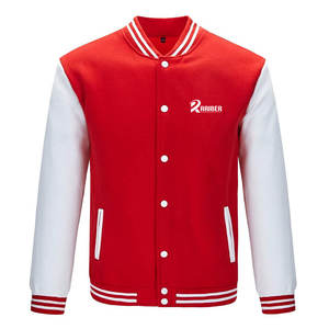 Veste décontractée pour homme, style varsity, avec bordure côtelée et coupe moderne pour un look décontracté - Product Image 1