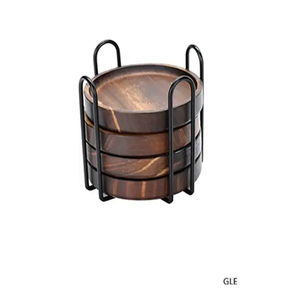 Posavasos Decorativos Modernos Personalizados de Madera de Acacia para Tazas de Café y Bebidas - Product Image 2