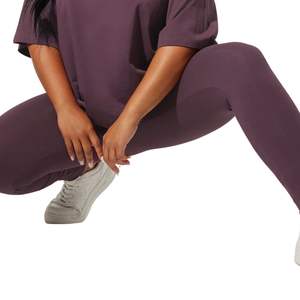 Leggings unis taille haute pour femmes grandes tailles, extensibles, décontractés, pour le sport et le yoga, vente en gros personnalisée, fabricant OEM ODM - Product Image 3