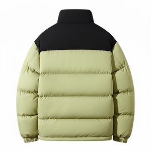 Wholesale Outdoor High Quality Black And Skin Hooded Duck Down Puffer <b>Jacket</b> Custom Design Streetwear Trendy Zipper Closure Mens - Product Image 5