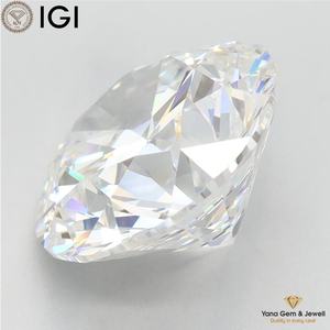 Diamant rond brillant de 5,50 carats, certifié IGI, couleur E, clarté VVS2, cultivé en laboratoire par procédé CVD, taille 11,32-11,41 mm, bijoux - Product Image 3