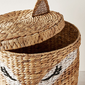 Hot Selling Water Hyacinth Nursery Kids Children's Baby Room Toy Decoration <b>Hamper</b> Laundry <b>Storage</b> Basket for Children Gifts - Product Image 4