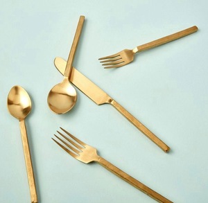 Premium Luxury Stainless Steel Gold Plated <b>Mirror</b> Eco-Friendly Dishwasher Safe Heat Resistant Cake Server Knife Set Crystal - Product Image 1