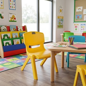 Popular Children's Easy <b>Stackable</b> Eco-Friendly Plastic Leisure <b>Chair</b> 18" Height One-piece PP Seat Noise Reduction Modern Outdoor - Product Image 6