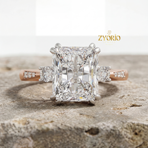 Anillo de Compromiso con Diamante Cultivado en Laboratorio, Corte Radiante, Oro de 14K/18K, Certificado IGI, Anillo de Boda Solitario, Joyería Nupcial de Lujo para Mujer - Product Image 2