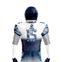 Ensemble d'uniformes de football américain élégants pour équipes sportives – Maillot en polyester respirant et léger, pantalon de performance pour joueurs adultes