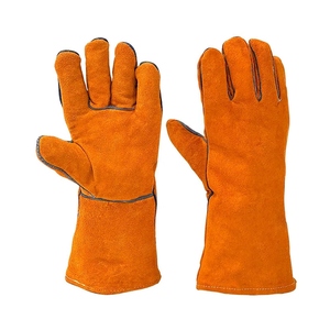 Guantes de Soldadura de Cuero Vacuno de Primera Calidad, Resistentes al Calor y a las Chispas, para Bomberos, Construcción y Barbacoa - Product Image 1