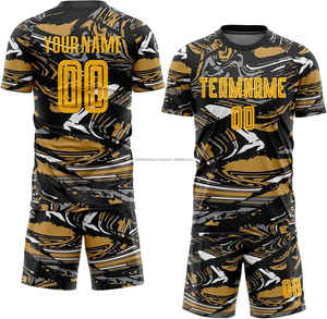 Proveedor de Uniformes de Fútbol, Camisetas de Fútbol Personalizadas Económicas de Manga Corta, 100% Poliéster Transpirable para Equipos - Product Image 1