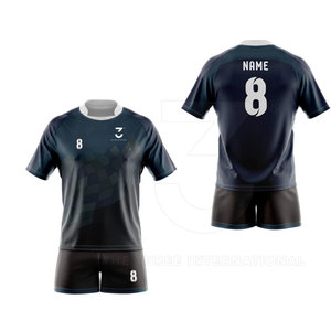Ensemble d'uniformes de rugby de qualité supérieure avec logo personnalisé, tissu respirant à séchage rapide, service OEM, fournisseur en gros, faible MOQ, trois (3) - Product Image 3