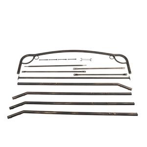 Moderna Struttura per Dondolo da Giardino in Ferro Battuto, con Cuscino Impermeabile Color Bronzo, per Arredamento da Esterno in Vimini e Metallo - Product Image 4